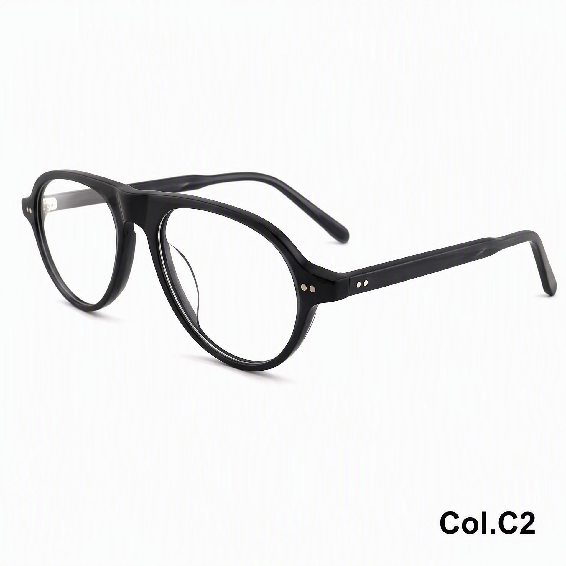 Rivet Square Frame Acetate Frame ‒ Jirui Optical