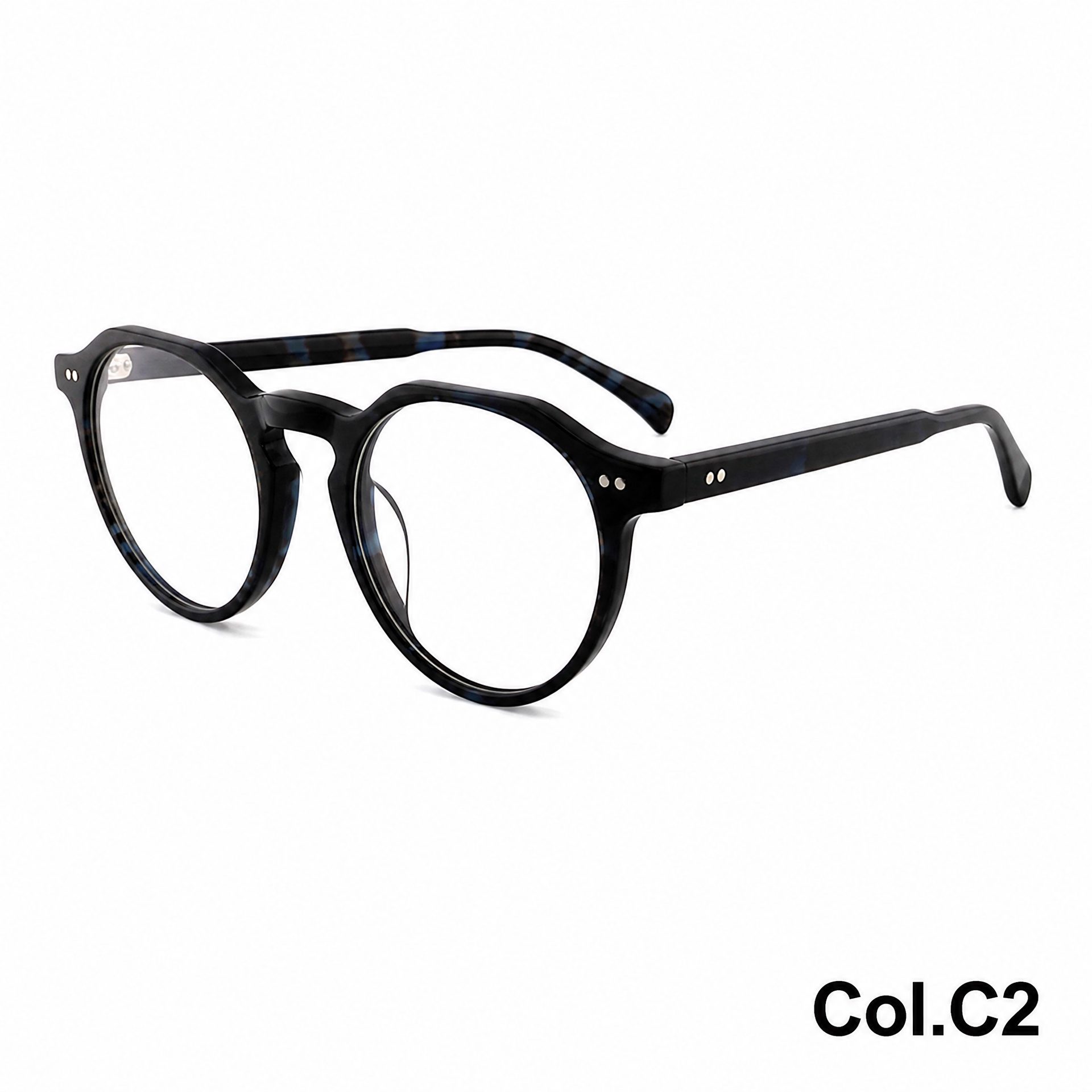 Vintage Multi Round Acetic Acid Frame ‒ Jirui Optical