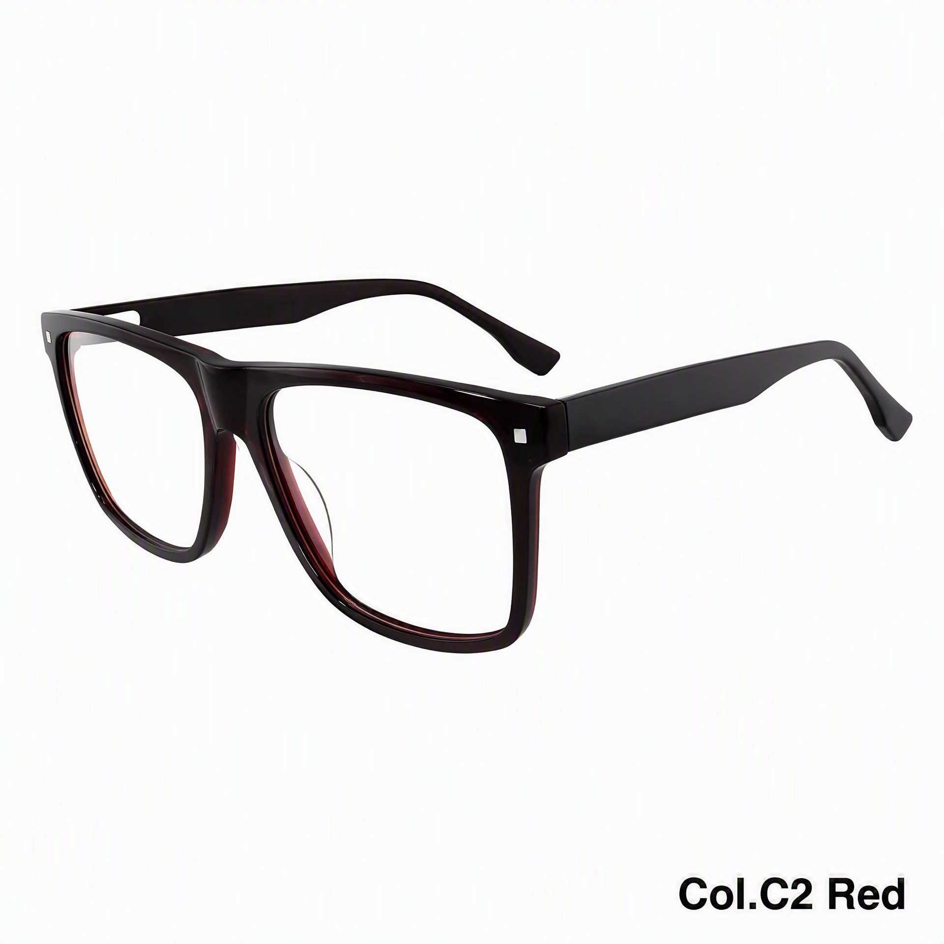 Large Frame Square Frame Acetate Eyeglass Frame ‒ Jirui Optical