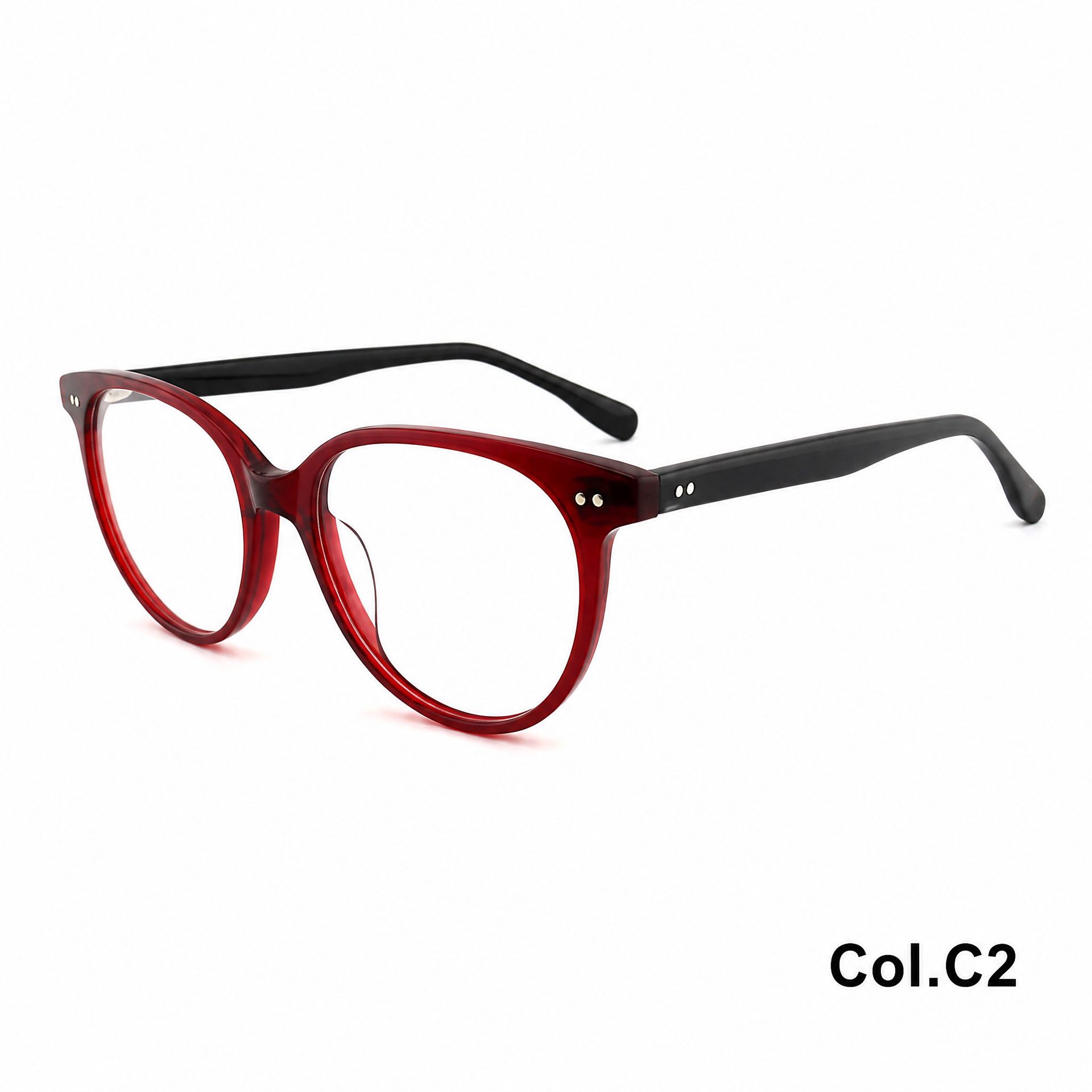 Rivet Oval Acetate Frame ‒ Jirui Optical