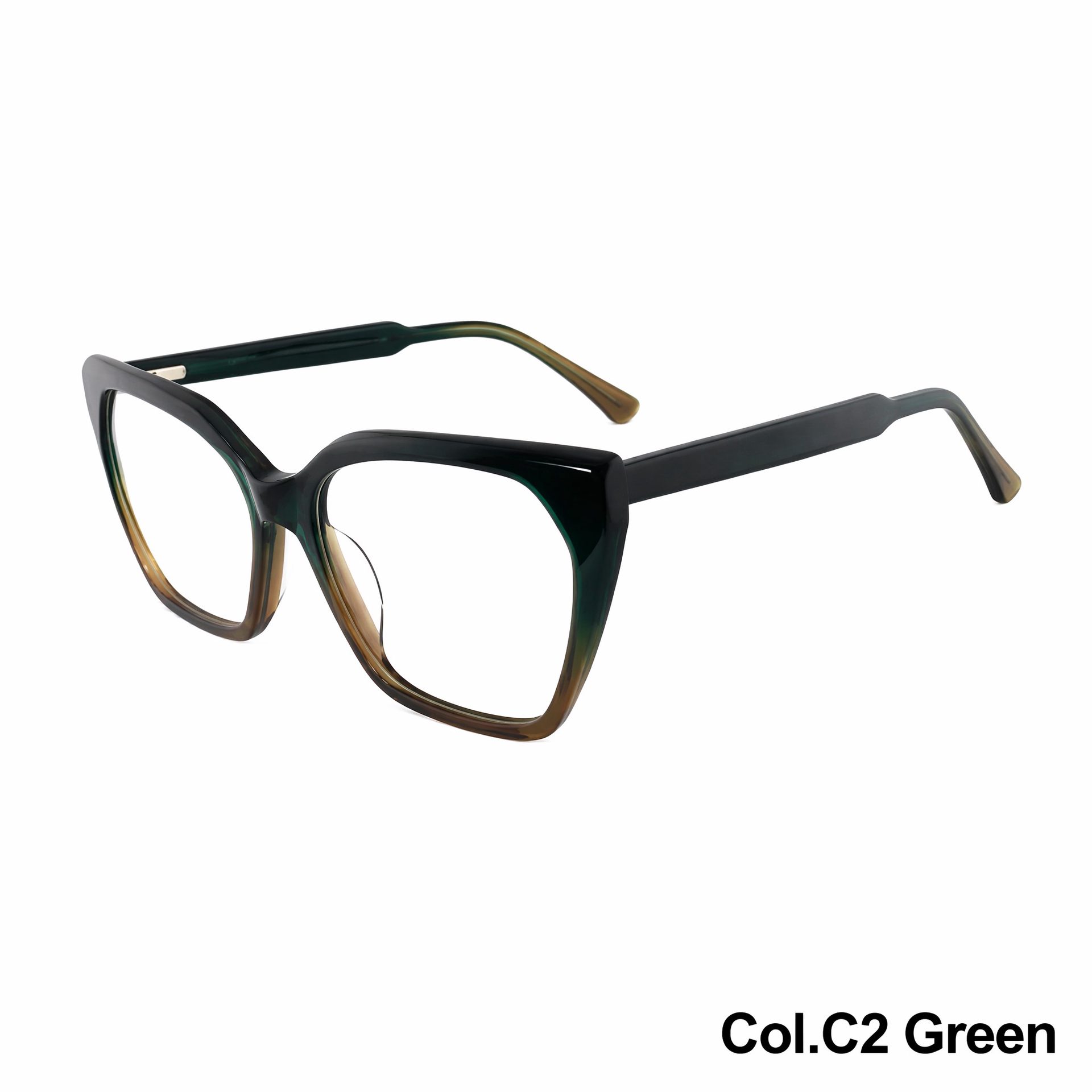 10377-Vintage Gradient Cat's Eye Acetate Eyeglass Frame ‒ Jirui Optical