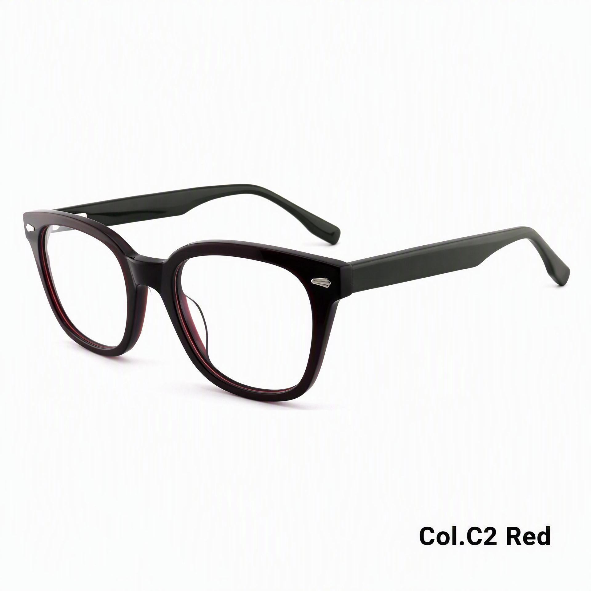 Vintage Rectangular Acetate Frame ‒ Jirui Optical