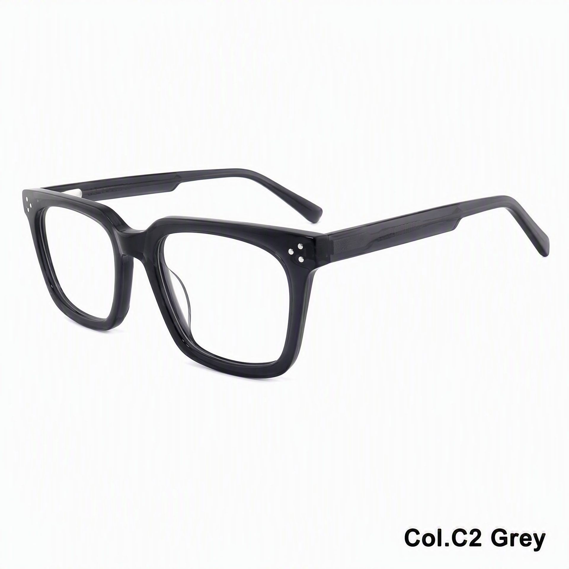 10246-Business Style Acetic Acid Rectangular Eyeglasses ‒ Jirui Optical