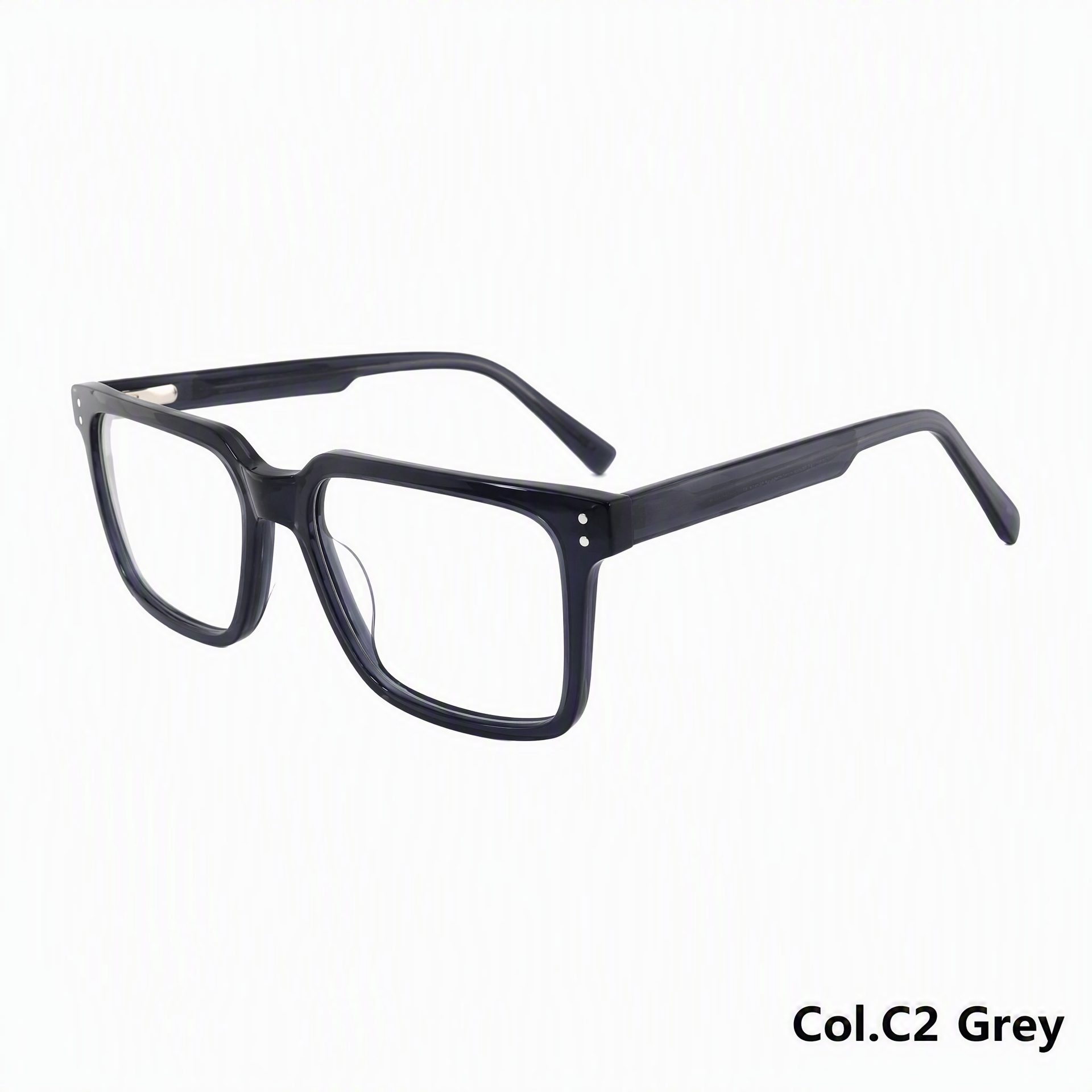 10519-Vintage Slim Rectangular Acetate Eyeglass Frame ‒ Jirui Optical