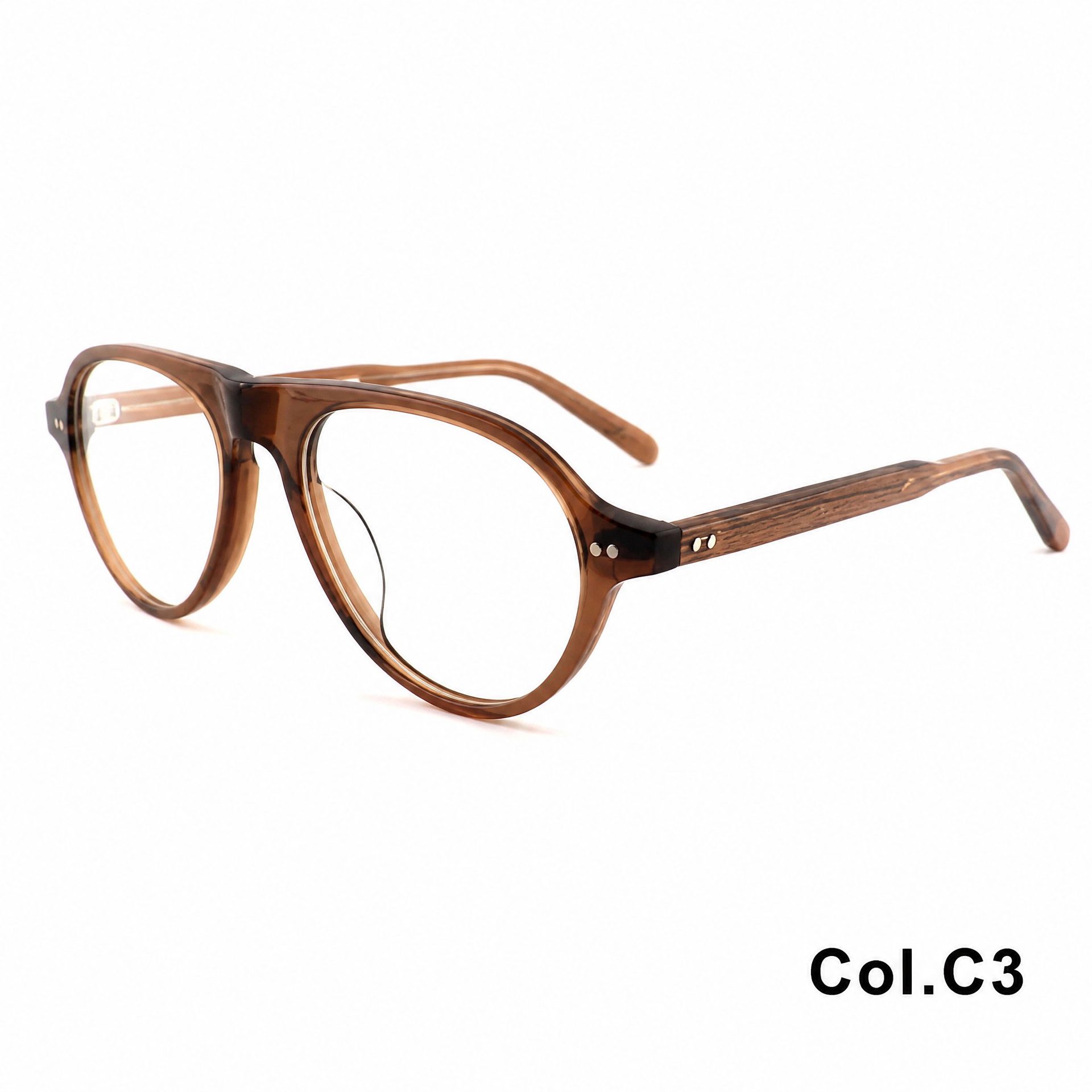 Rivet Square Frame Acetate Frame ‒ Jirui Optical