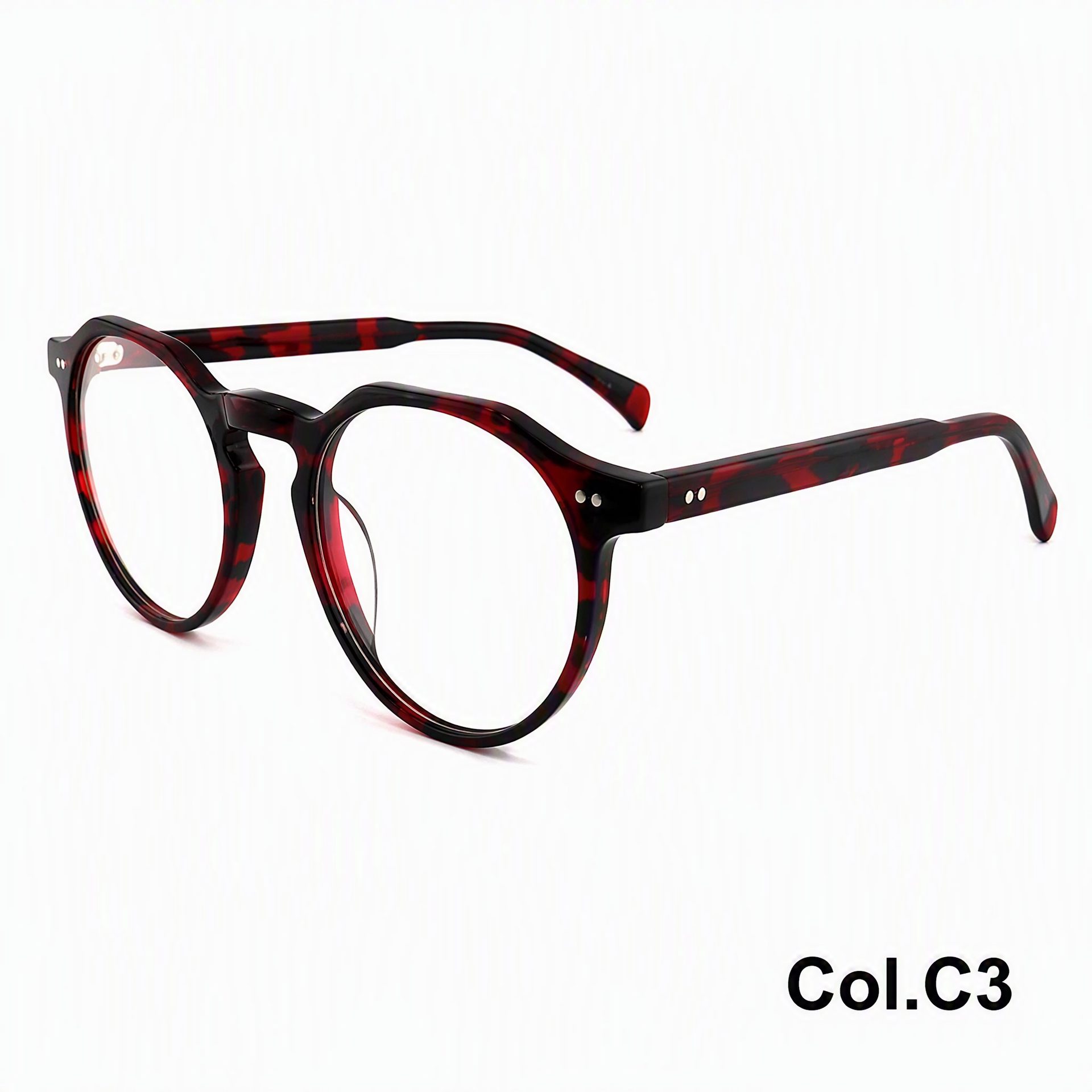 Vintage Multi Round Acetic Acid Frame ‒ Jirui Optical