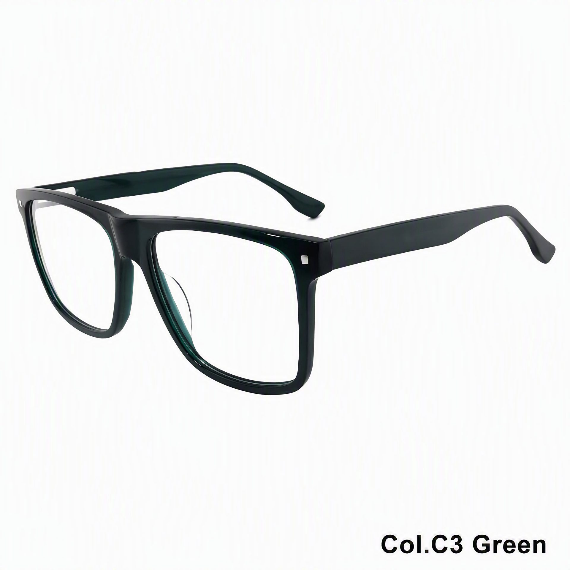 Large Frame Square Frame Acetate Eyeglass Frame ‒ Jirui Optical