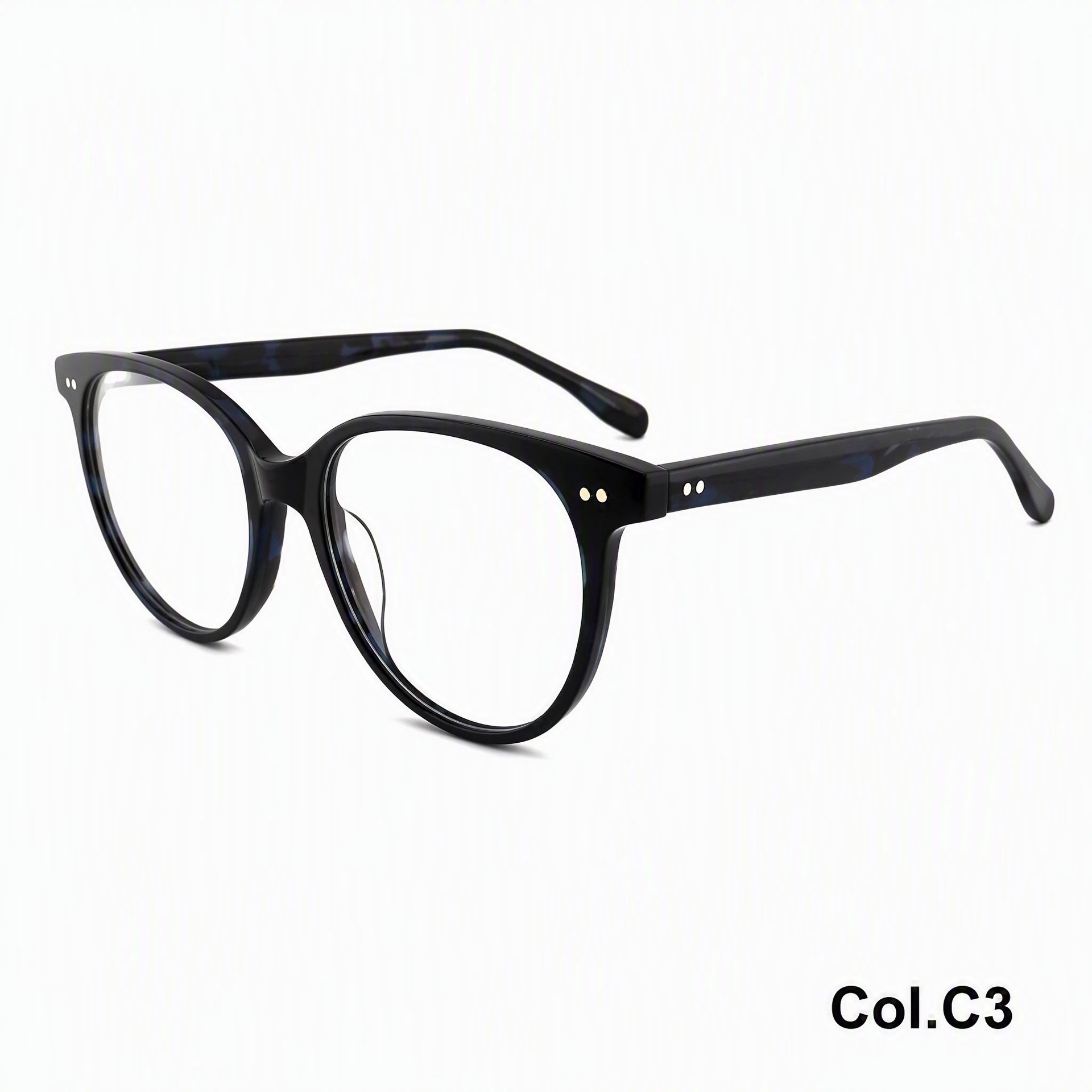 Rivet Oval Acetate Frame ‒ Jirui Optical