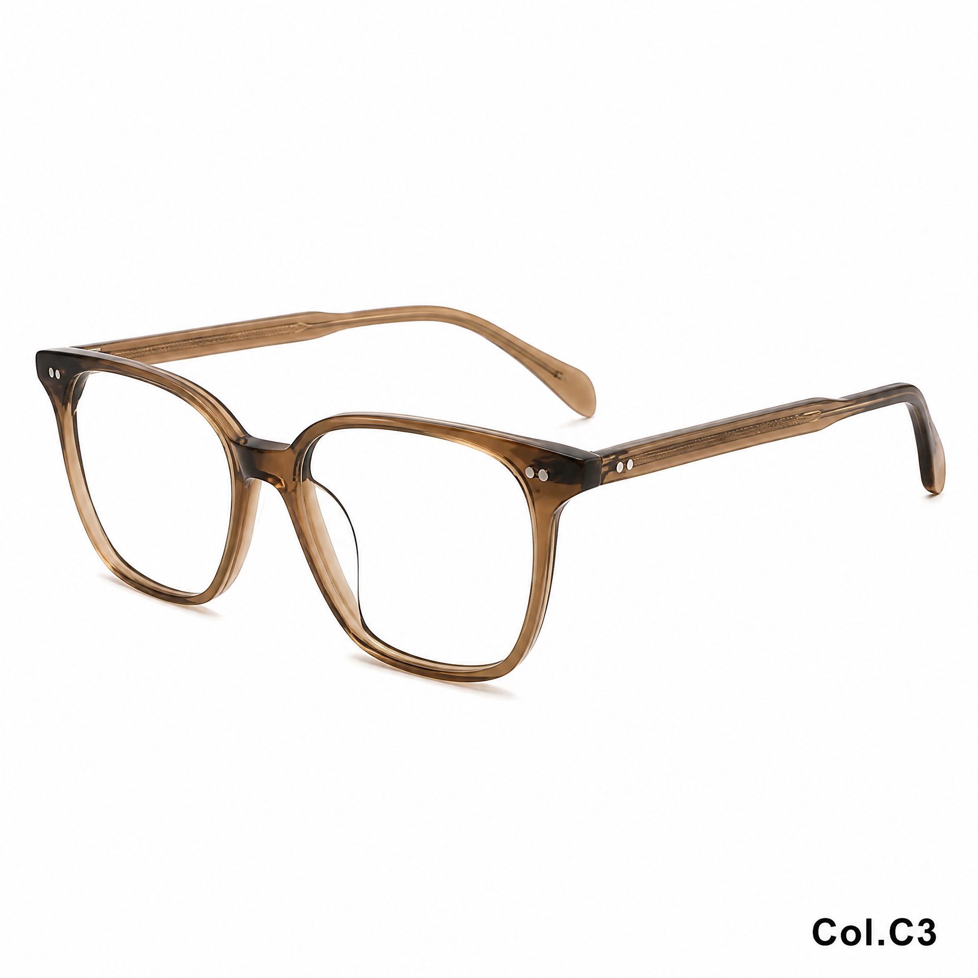 Rivet Square Frame Acetate Frame ‒ Jirui Optical