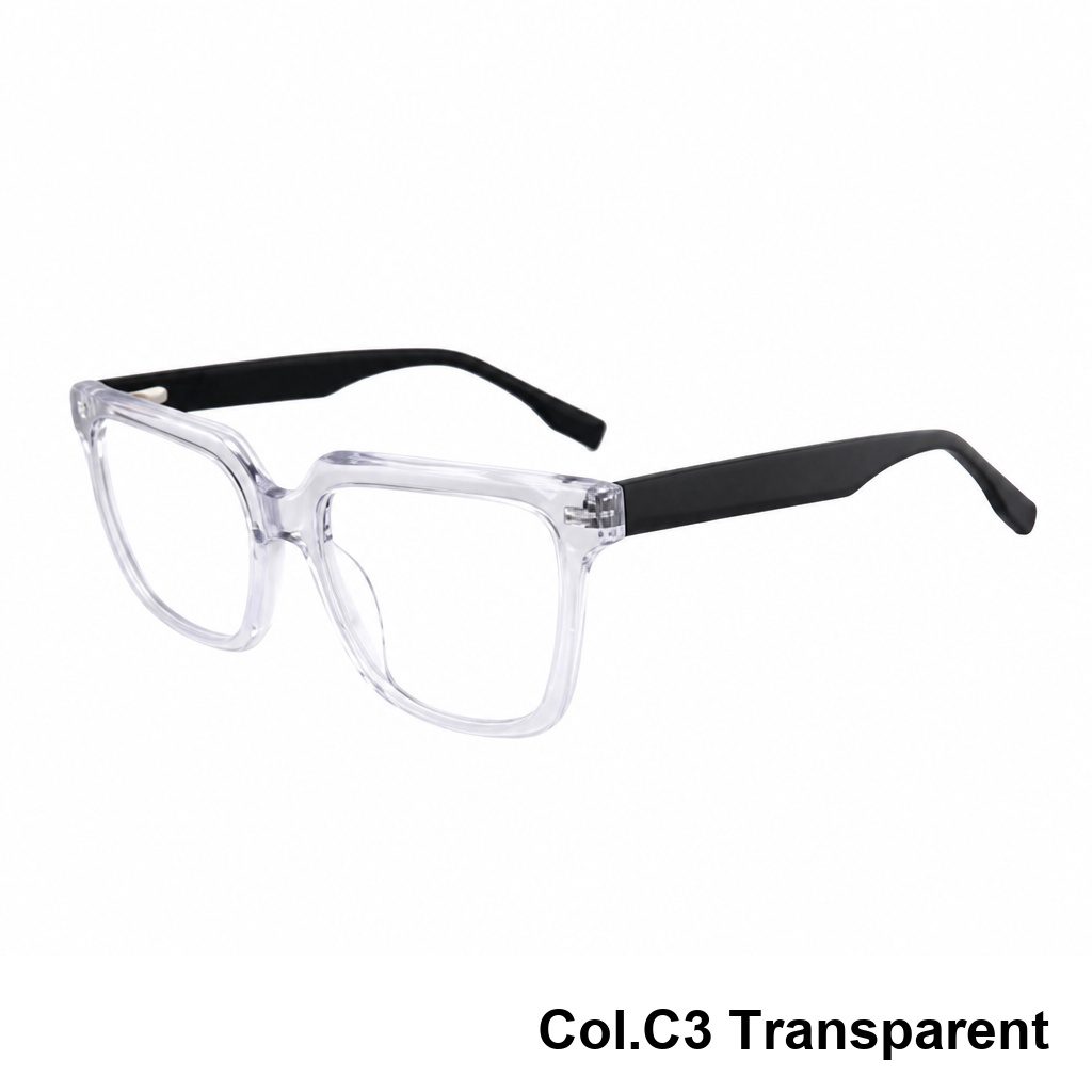 Trendy Wide Square Frame Acetate Frame ‒ Jirui Optical