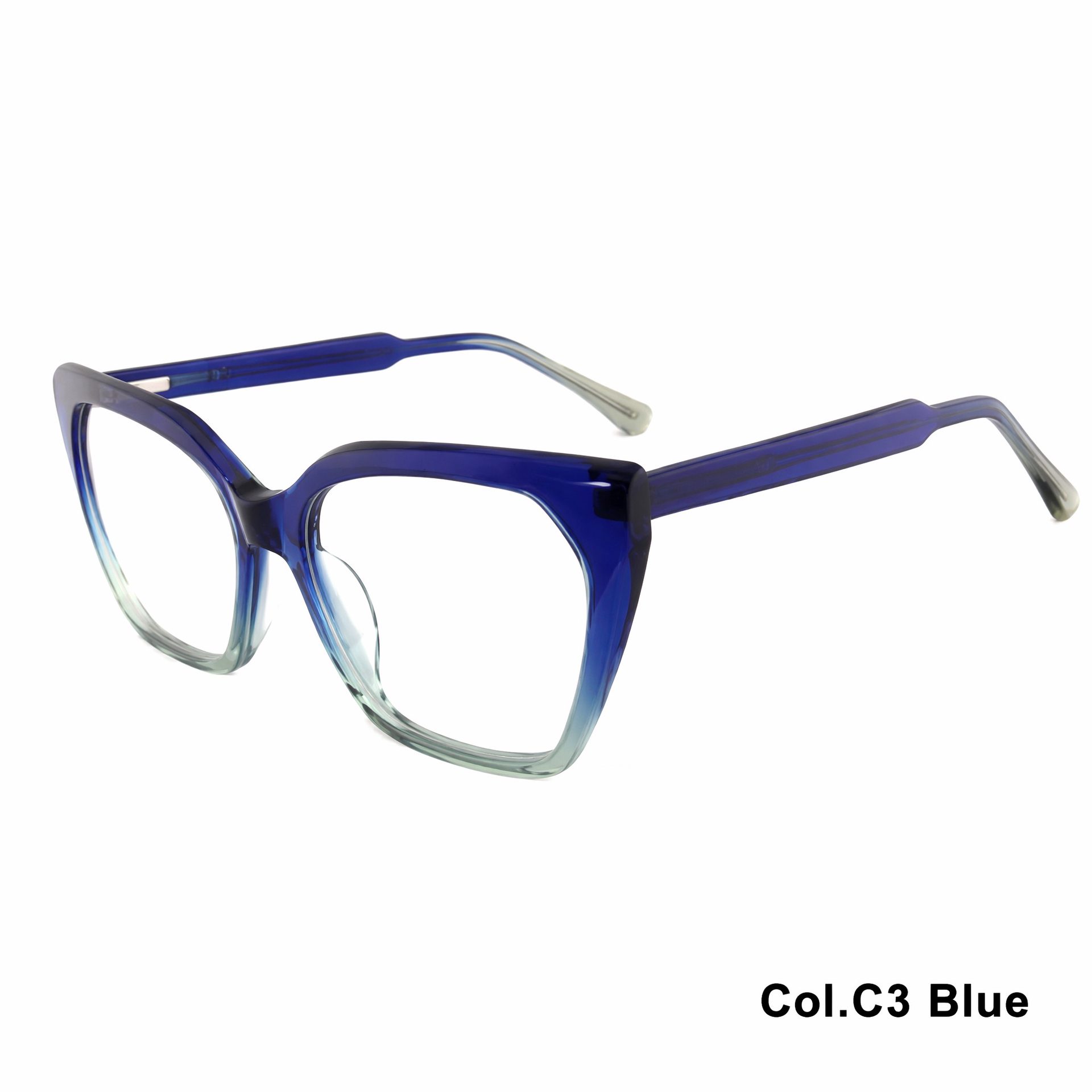 10377-Vintage Gradient Cat's Eye Acetate Eyeglass Frame ‒ Jirui Optical