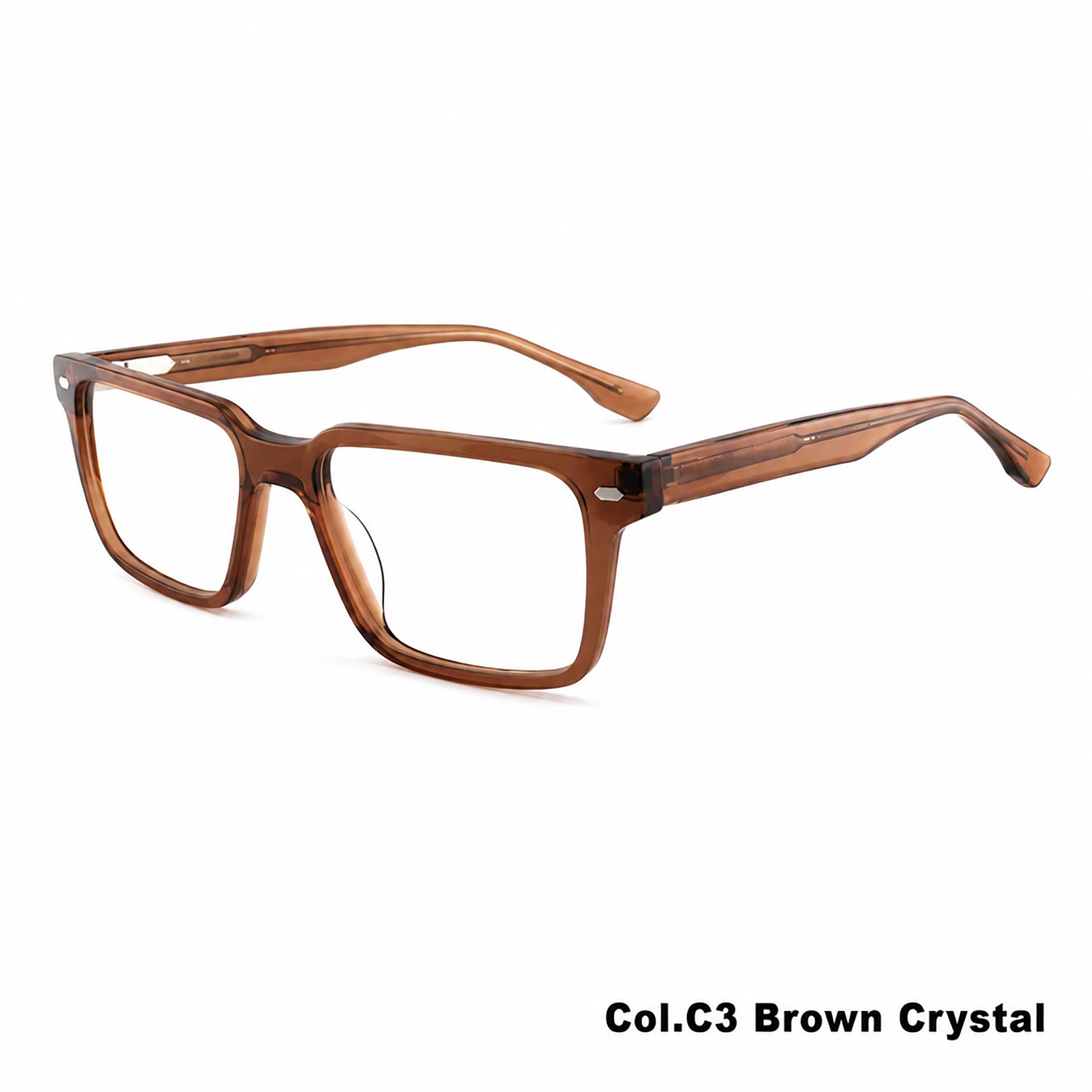 5338PA-Vintage Elliptical Acetate Eyeglass Frame ‒ Jirui Optical