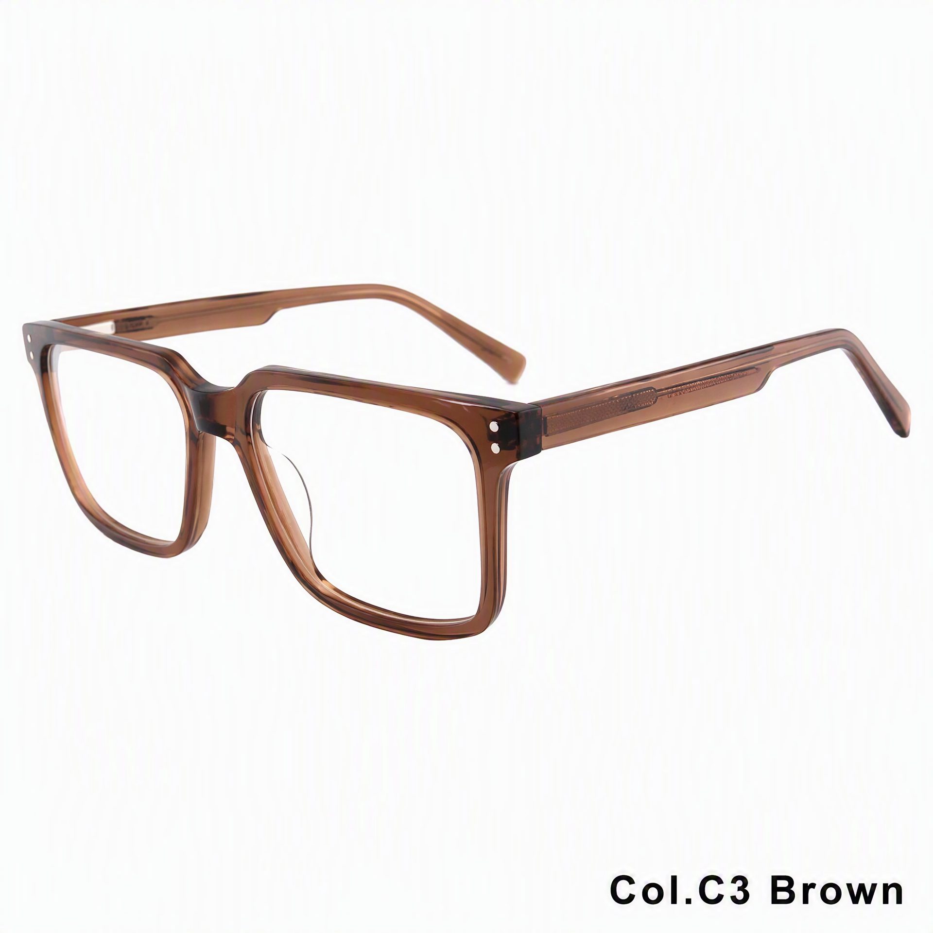 10519-Vintage Slim Rectangular Acetate Eyeglass Frame ‒ Jirui Optical