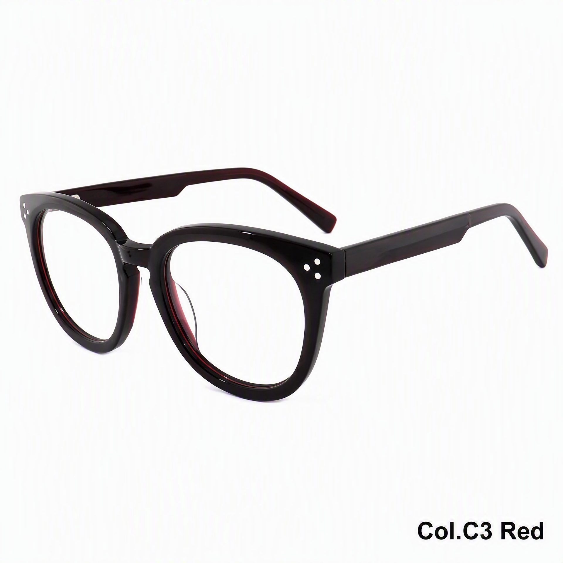 Vintage Round Frame Acetate Eyeglass Frame ‒ Jirui Optical