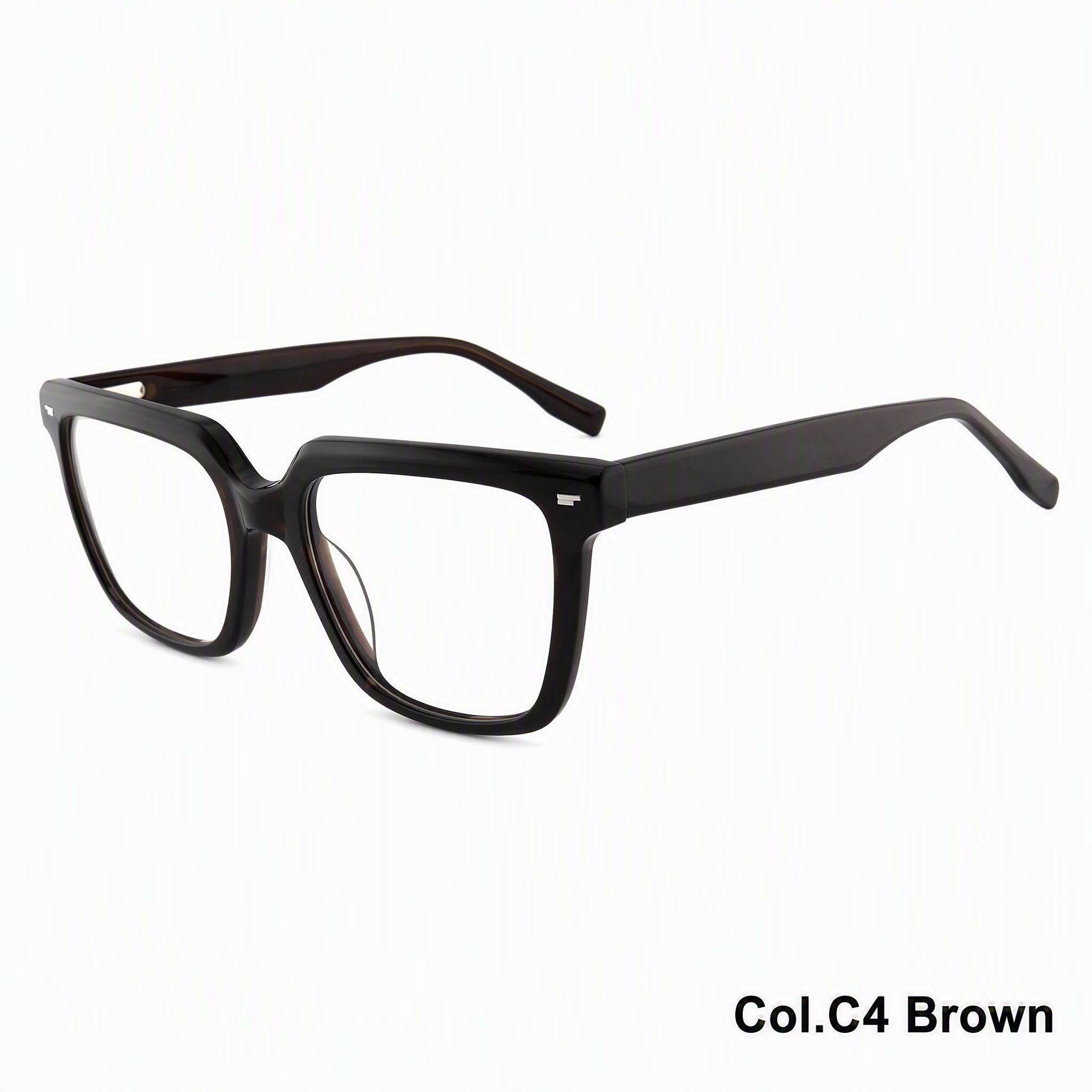 Trendy Wide Square Frame Acetate Frame ‒ Jirui Optical