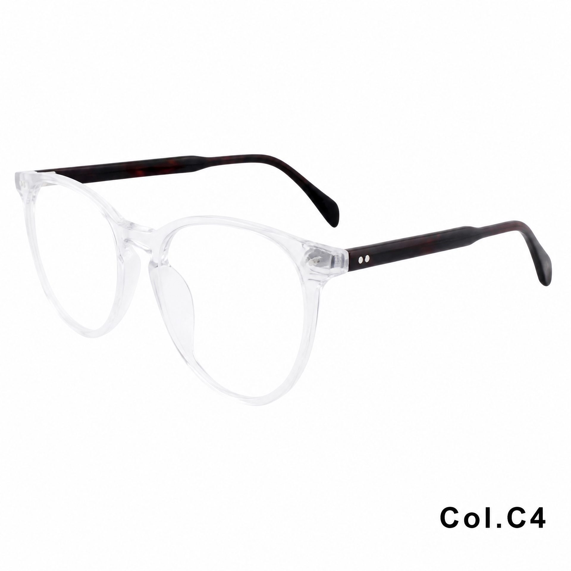 Academy Vintage Rivets Elliptical Acetic Eyeglass Frame ‒ Jirui Optical