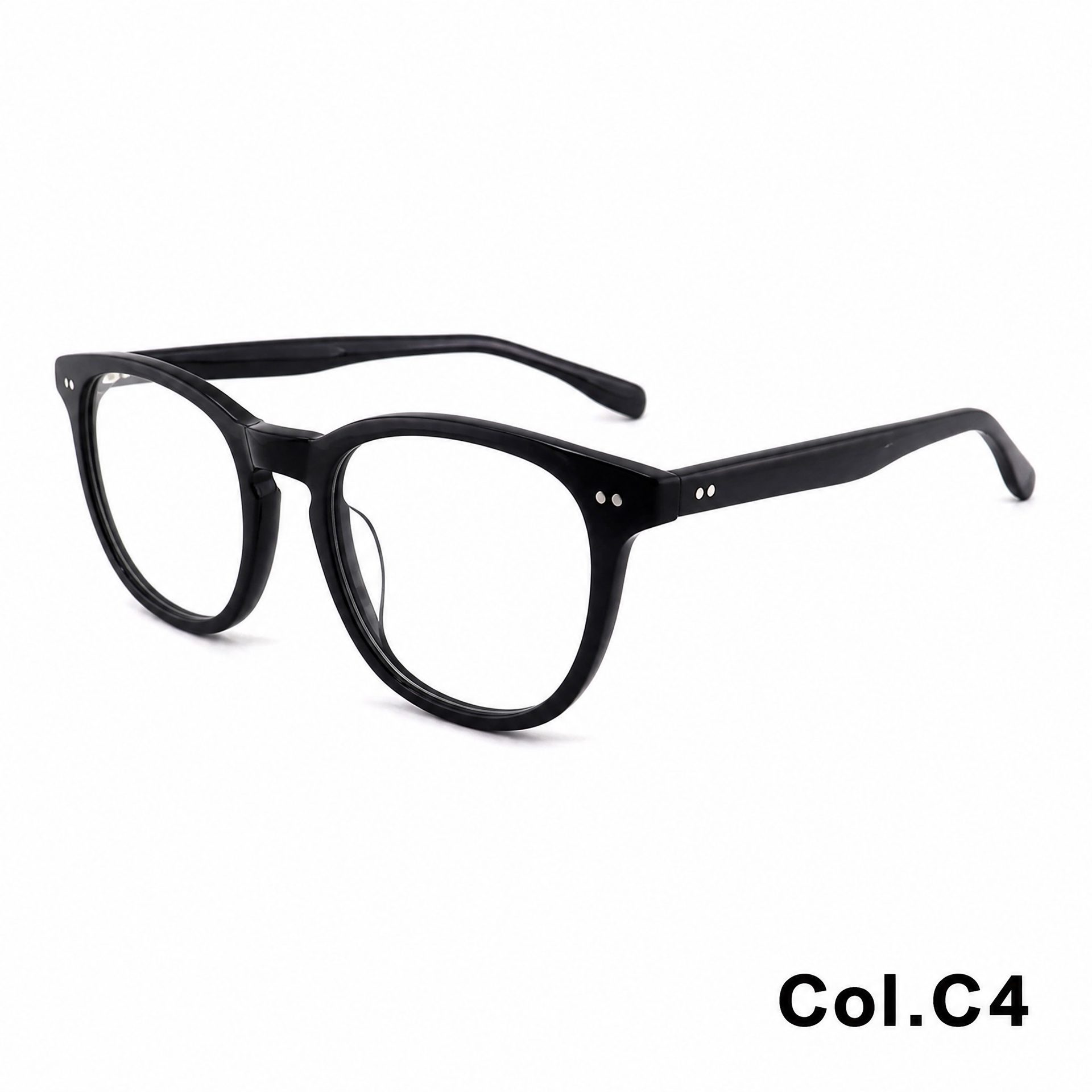 Rivet Vintage Square Round Acetic Acid Frame ‒ Jirui Optical