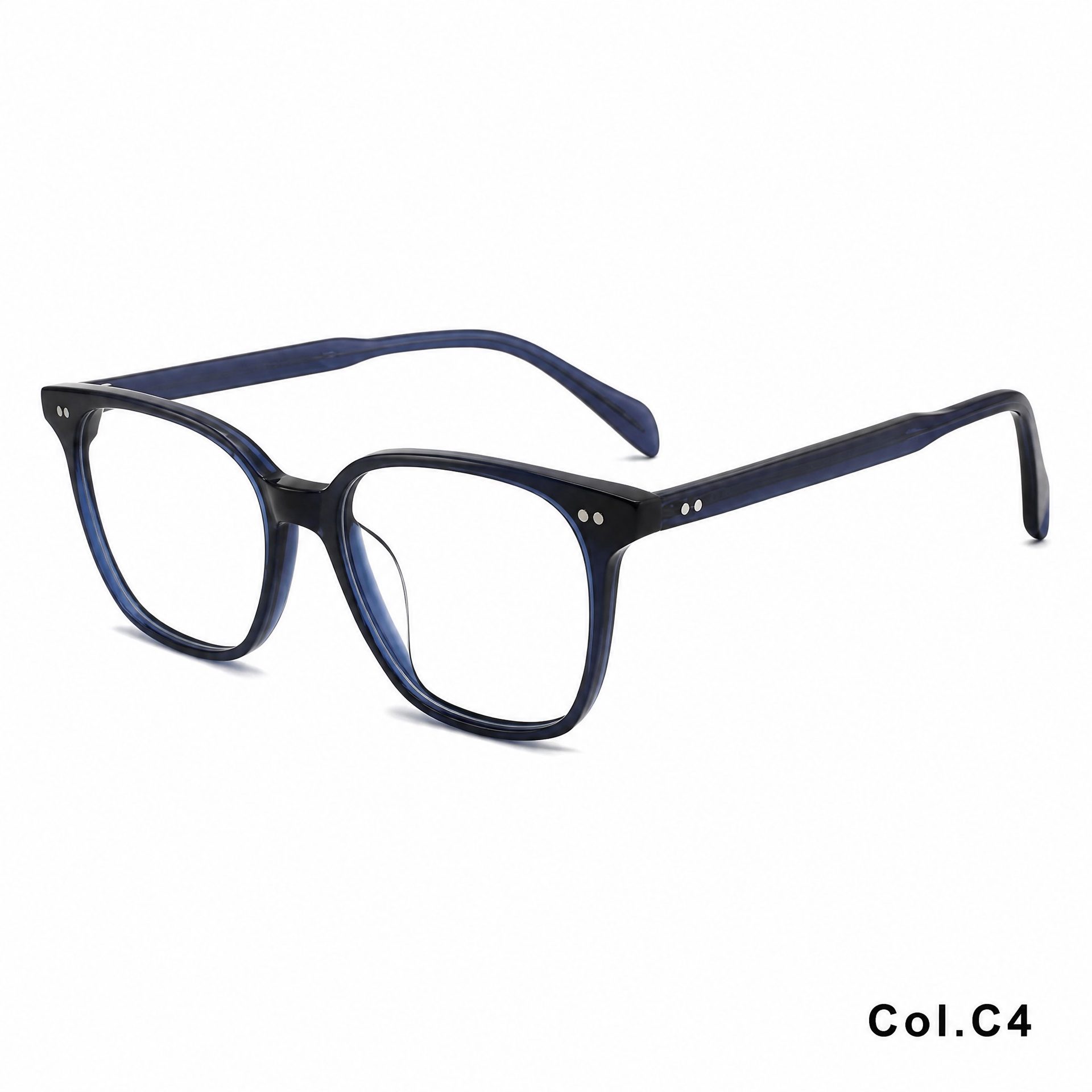 Rivet Square Frame Acetate Frame ‒ Jirui Optical