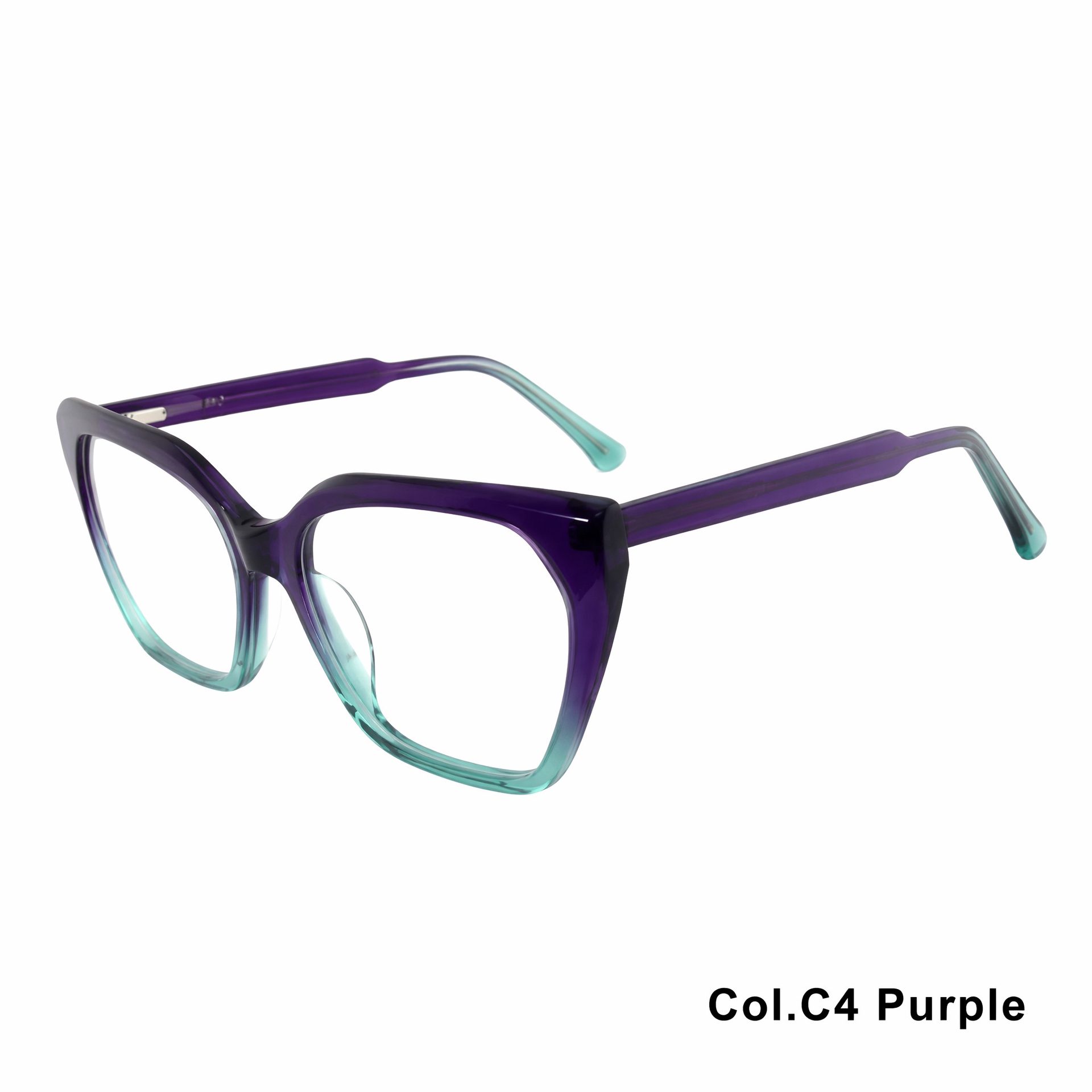 10377-Vintage Gradient Cat's Eye Acetate Eyeglass Frame ‒ Jirui Optical