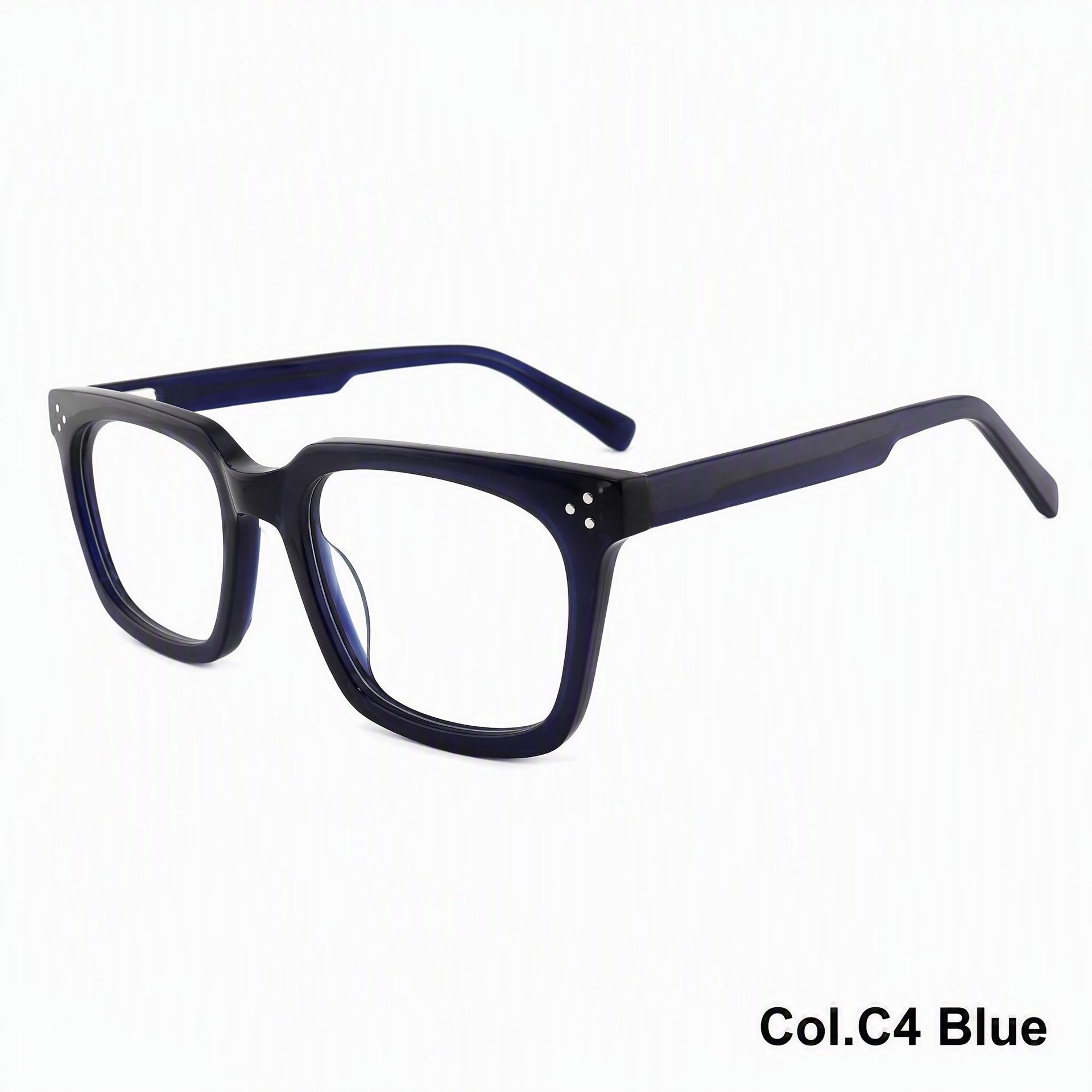 10246-Business Style Acetic Acid Rectangular Eyeglasses ‒ Jirui Optical