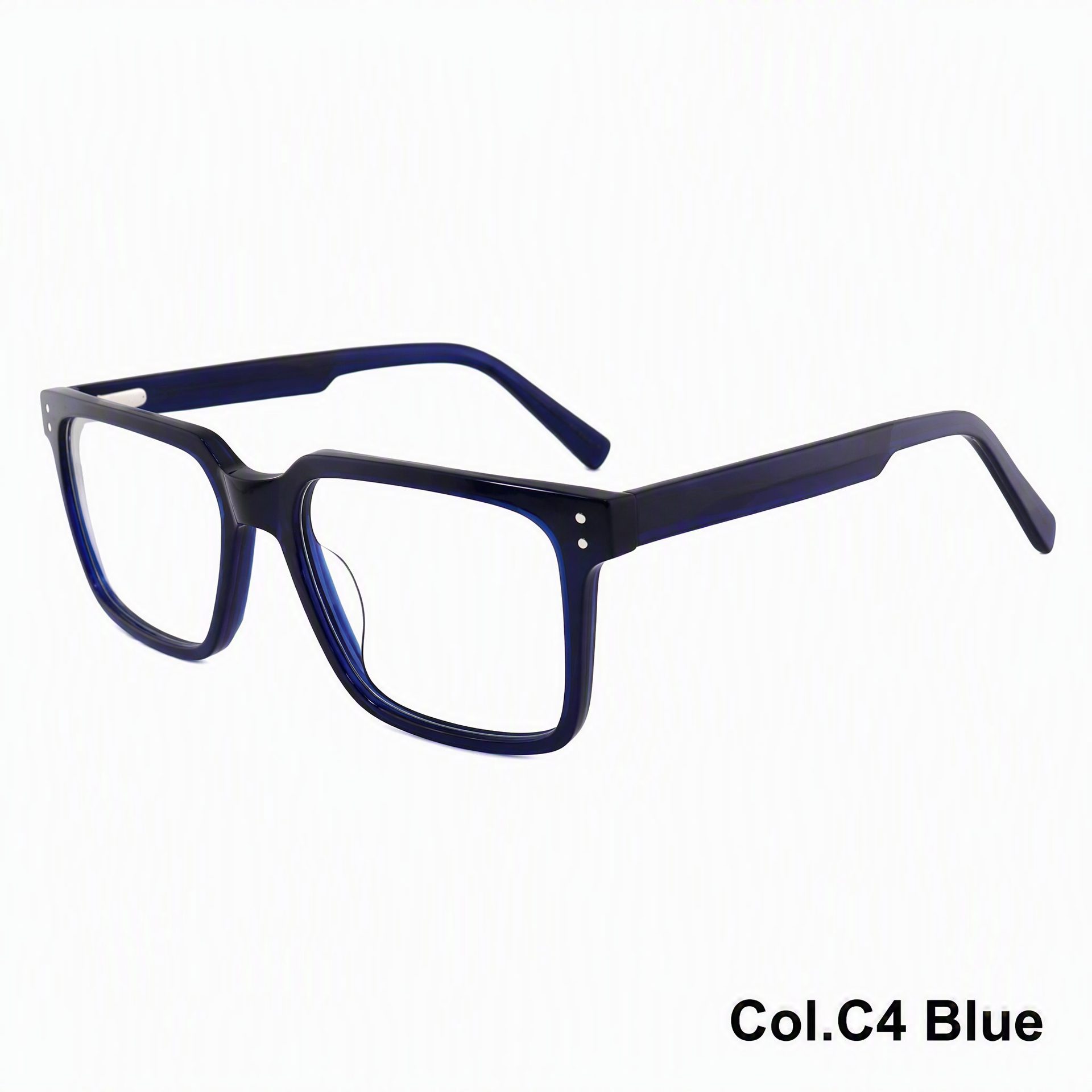 10519-Vintage Slim Rectangular Acetate Eyeglass Frame ‒ Jirui Optical