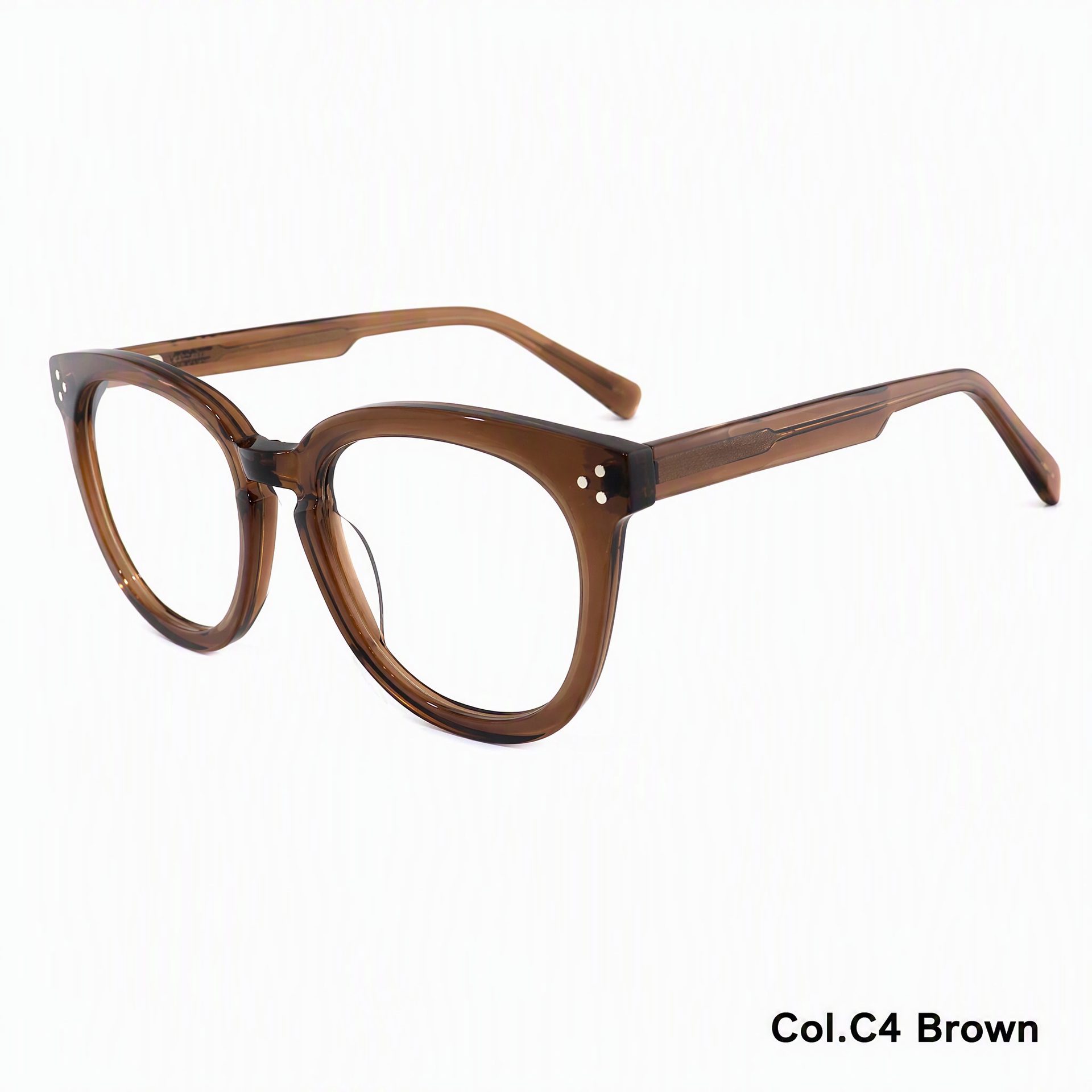 Vintage Round Frame Acetate Eyeglass Frame ‒ Jirui Optical