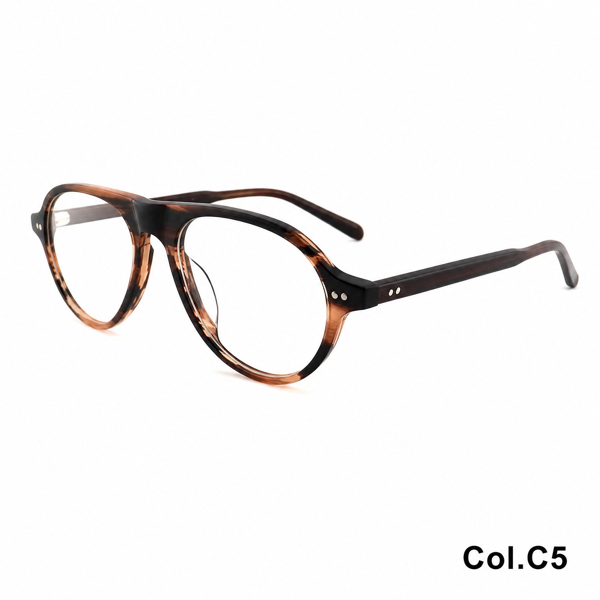 Rivet Square Frame Acetate Frame ‒ Jirui Optical