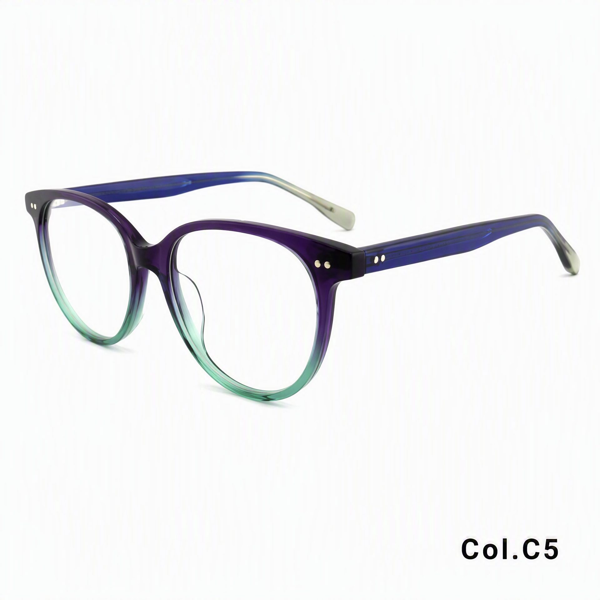 Rivet Oval Acetate Frame ‒ Jirui Optical