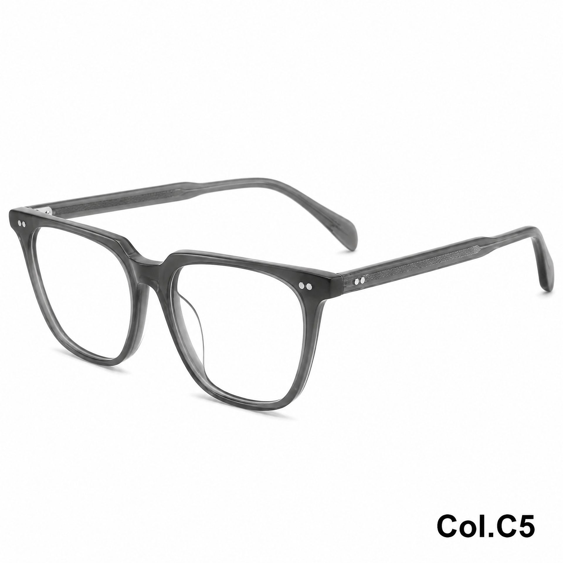 Rivet Square Frame Acetate Frame ‒ Jirui Optical
