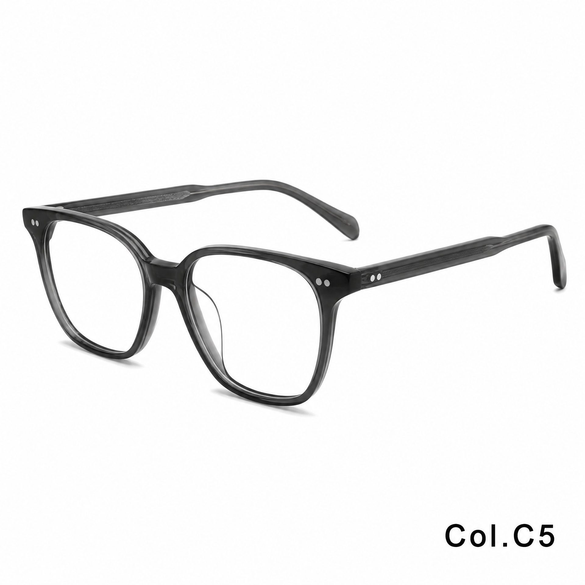 Rivet Square Frame Acetate Frame ‒ Jirui Optical