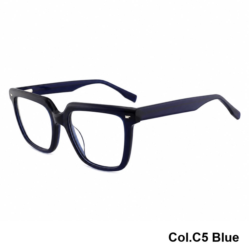 Trendy Wide Square Frame Acetate Frame ‒ Jirui Optical