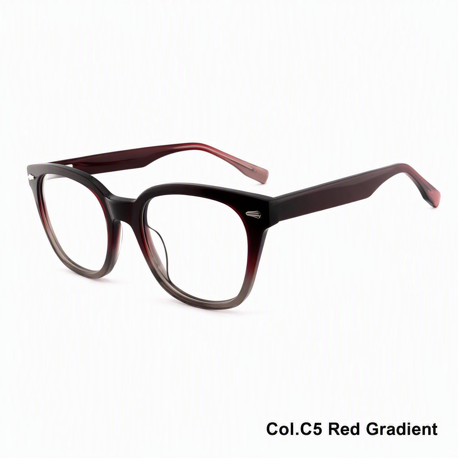 Vintage Rectangular Acetate Frame ‒ Jirui Optical