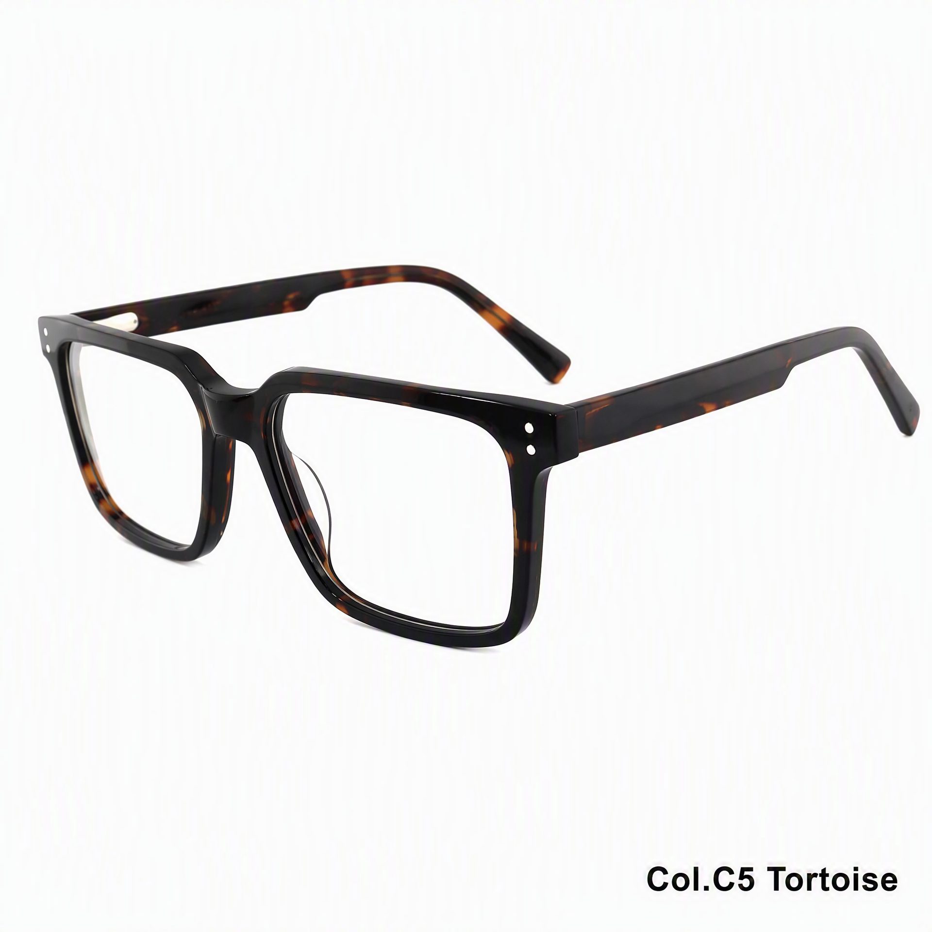 10519-Vintage Slim Rectangular Acetate Eyeglass Frame ‒ Jirui Optical